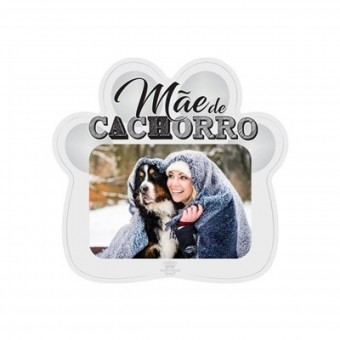 P17163 PORTA-RETRATO PATA MÃE DE CACHORRO 19,5X20