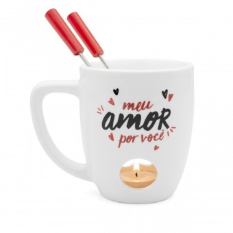 LI2295 CANECA FONDUE AMOR E TUDO