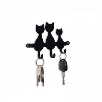 10213007 porta-chaves 3 gatos