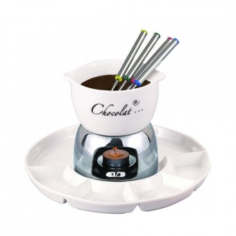 Cjfn-023 fondue de porcelana charmy 08 pecas