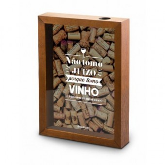 1707 QUADRO PEQ VIDRO ROLHA - NAO TOMO JUIZO