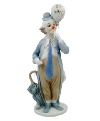 St3106 - objeto de ornamentacao, sendo decoracao de porcelana, constituido de porcelana, medindo 28*