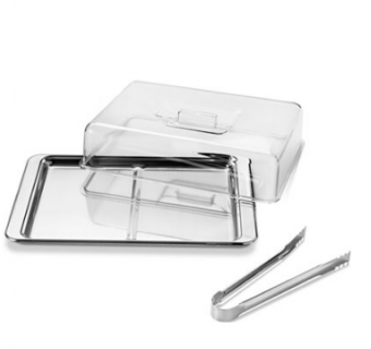 1413/499 CONJUNTO P/ FRIOS DE INOX C/TAMPA ATINA 3 PCS