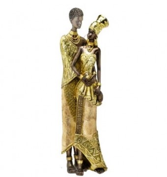 83-818 casal africano decorativo