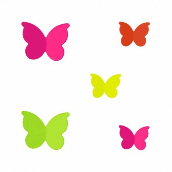 SF01.0654.LIS FIXADOR DE LEMBRETES BORBOLETA FLUOR PROMOCAO