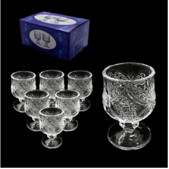 SS8230A JG MINI TACAS DE LICOR DE VIDRO 06 PCS