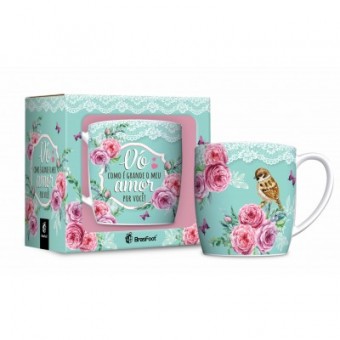 1106 CANECA PORCELANA URBAN 360ML - VO GRANDE AMOR