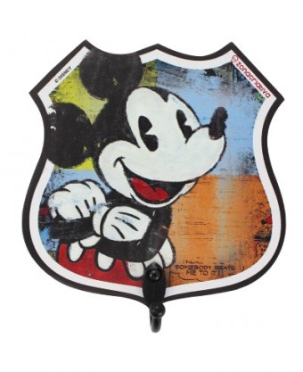 10081085 pendurador de 1 gancho 12x11x1cm mickey.