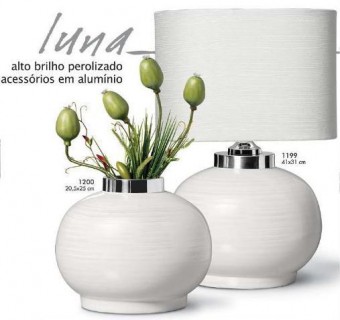 1199 abajur bola luna c/ alum. perola cup bca