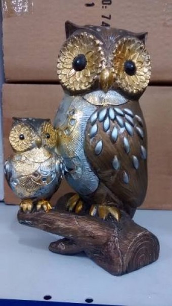 74631 ENFEITE RESINA CORUJA