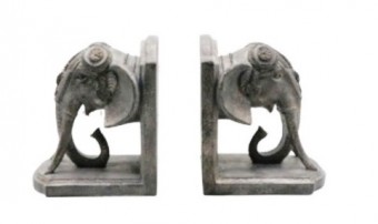 XPR5262 L - APARADOR DE LIVRO RESINA CINZA - ELEFANTE 20X1