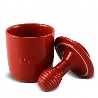 159215 POTE DE MEL 350GR VERMELHO