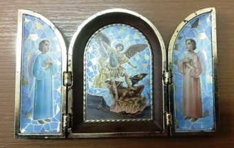 1760.1132.S53 CAPELA ITAL. TRIPLA SAO MIGUEL T:12X7,6CM