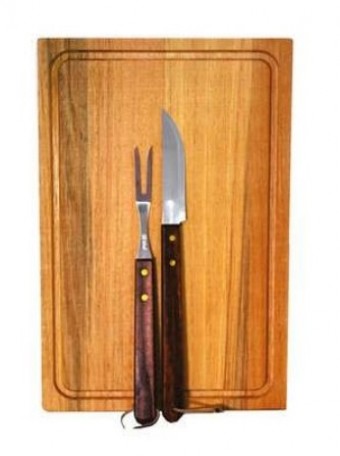311 KIT TABUA P/ CHUR GD C/ GARFO + FACA COD: 24459