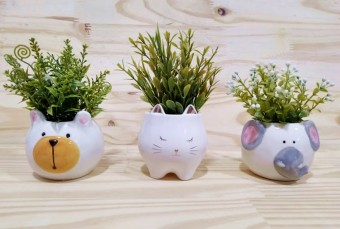 73925 VASO CERÂMICA BICHINHO