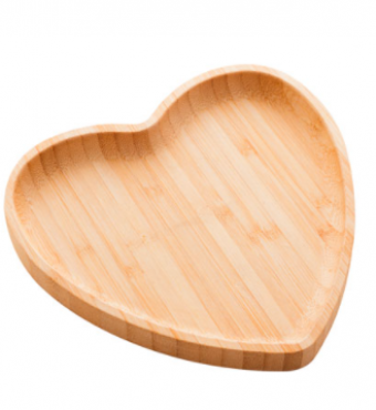 1357 PETISQUEIRA DE BAMBU HEART 12X12 CM