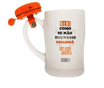 CANECA C/ CAMPAINHA 400ML BEBI COMO SE N HOUVESSE