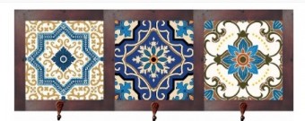 3013-001 QUADRO CABIDEIRO TRIPLO - PORTUGUES - 61,5X23CM