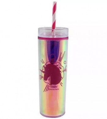 0100227080000101 copo canudo reto  450ml unicornio fofinho unica x.ean :7908011707211