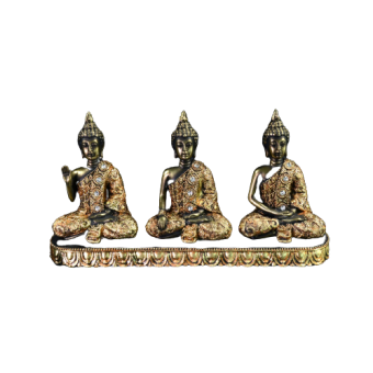 22-441 3 BUDDHA SENTADOS COM BASE   R