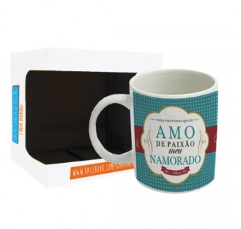 338726 CANECA CHOCOLATE 300 ML + CX - NAMORADO PAIXAO