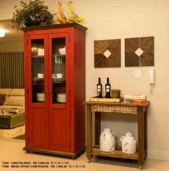 T386 MESA APOIO COM RODAS (80 X 50 X 80H)