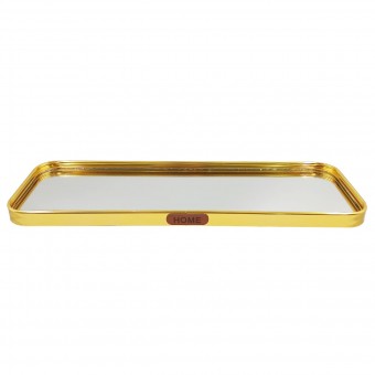MG9209 BANDEJA 35X12CM ESPELHADA METAL