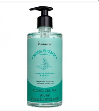 ALCOOL GEL 500ML MENTA PIPERITA