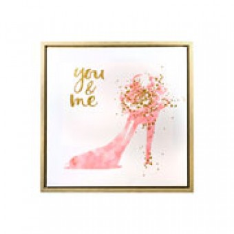 Cg-010-021 quadro em canvas you &amp; me 30 cm