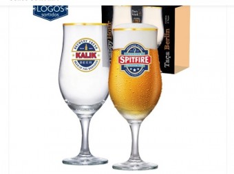 LUVA HAPPY HOUR TACA BERLIN 02 PCS FILETE DOURADO