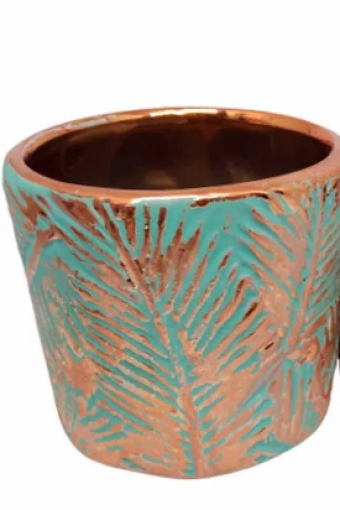 AQ 03661-4 G VASO FOLHA CROMO