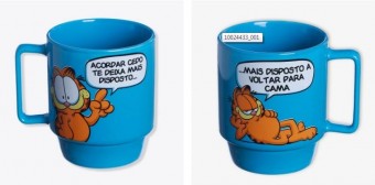 10024433 CANECA TINA 400ML GARFIELD   :SEM GTIN