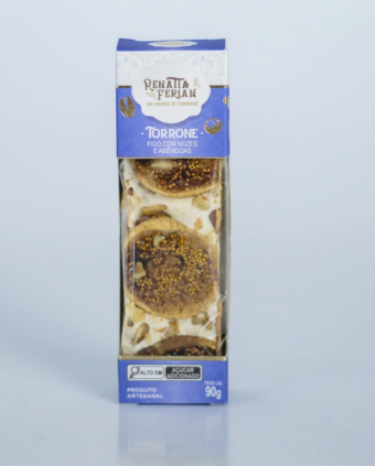 Torrone Premium de Figo com Nozes 90g