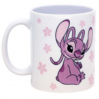 10026434 CANECA 350ML ANGEL FLOWERS CERAMICA