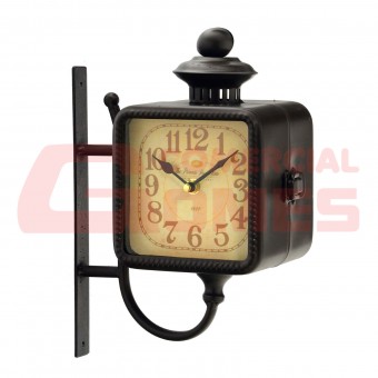 307-057 RELOGIO DE ESTACAO PRETO 21X29 CM