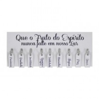 P16098 PORTA-CHAVE COM PALAVRAS QUE O FRUTO DO ESPÃRITO...15X38