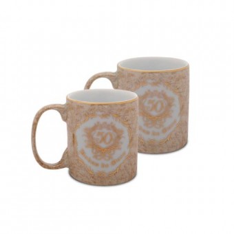 134123 JOGO DE CANECAS 300ML OURO