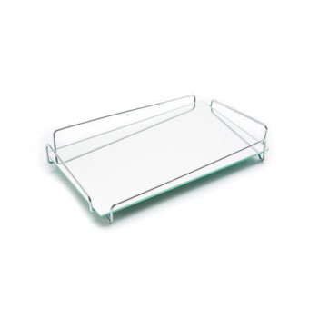 1612 BANDEJA ANGULO 15 X 25 CM CROMADA