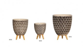 6232 CACHEPOT VOLUTA MED FEND