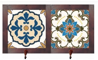 3012-001 QUADRO CABIDEIRO DUPLO - PORTUGUES - 43X23CM