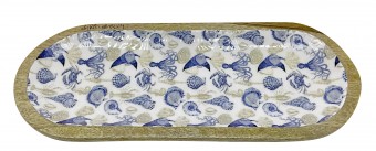 50155 PETISQUEIRA MADEIRA OVAL DESENHO 43X17X2,5C - 997