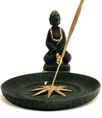 47-128/15 Incensario Prato Buda Preto