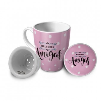 2082015 CANECA INFUSOR 300ML MELHORES AMIGAS
