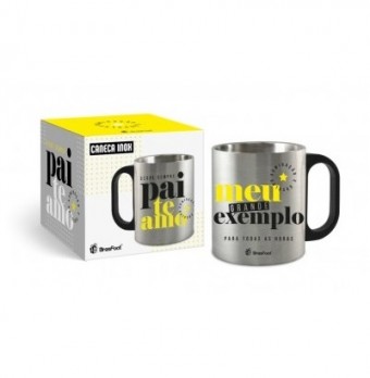 10721 CANECA METAL INOX - PAI TE AMO