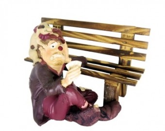 32264e 2 palhaco banco madeira