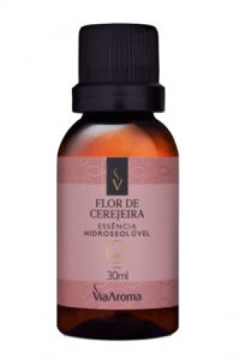 ESSENCIA HIDROSSOLUVEL 30ML FLOR DE CEREJEIRA- VIA AROMAS