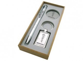 Caneta/chaveiro/marcador letras cx. mdf