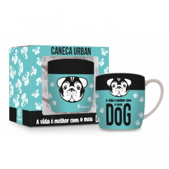 3569 CANECA PORCELANA URBAN 360ML - DOG