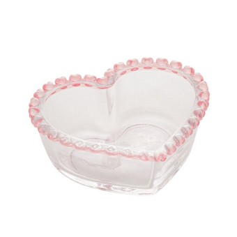 1749 bowl cristal de chumbo coracao borda rosa 13,5x12,5x5cm