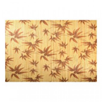 036215 LUGAR AMERICANO ESTEIRINHA FOLHAS MARROM 30X46 CM